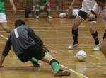 Training of coming out of the goal 1x1 and recovery by the goalkeeper in futsal